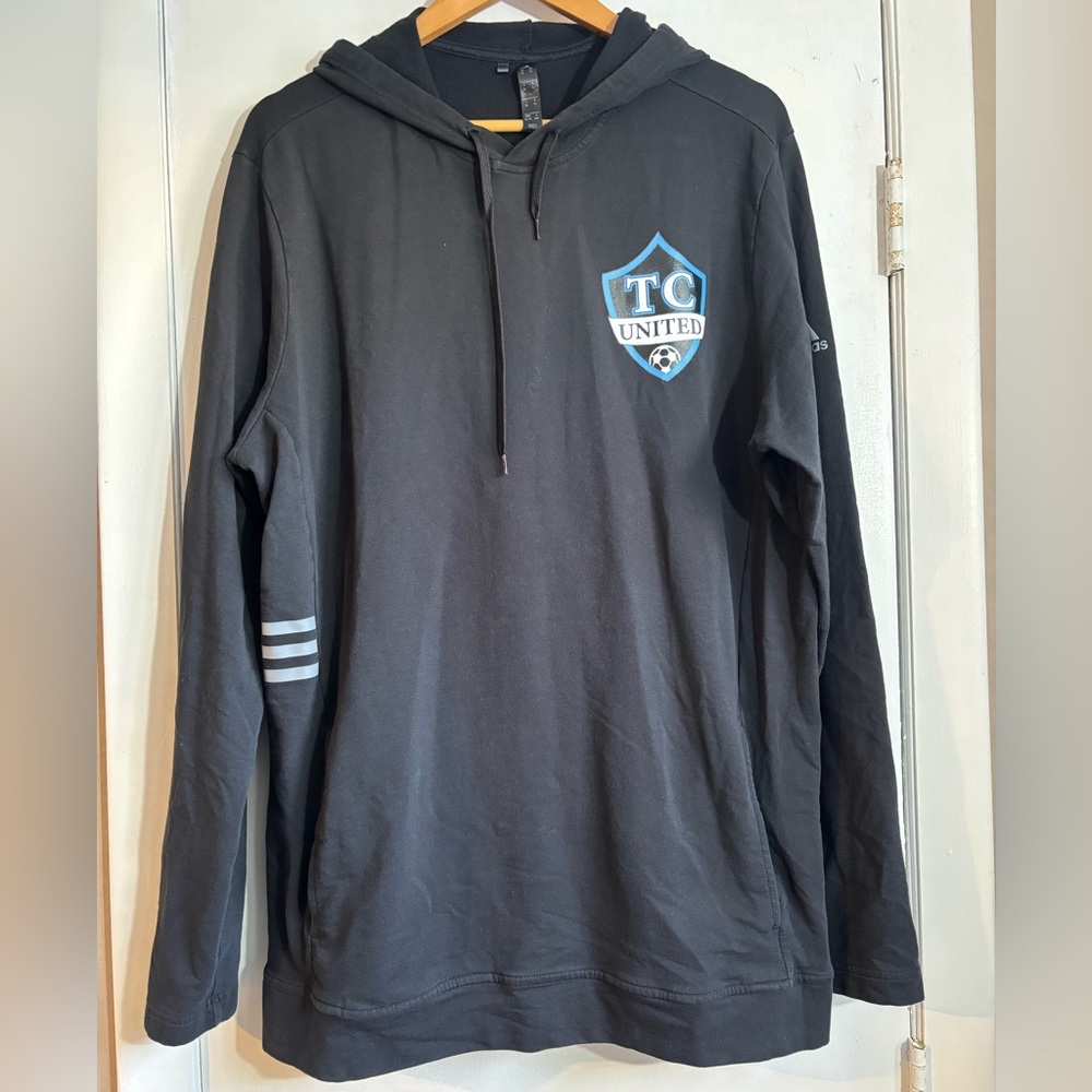 adidas Black Hoodie with TC United Logo